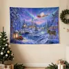 Tapiz navideño transfronterizo, decoración de pared para sala de estar y dormitorio, tela colgante, tela de fondo, fondo para fotos de fiesta, tela decorativa para crear un ambiente festivo