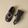 Zapatos de cuero para mujer JK, zapatos Mary Jane, modelo nuevo con lazo, 2026 encaje negro, estilo universitario, estilo japonés de otoño