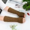 Yifan Funda de Brazo Tejida Otoño e Invierno X Cálida Unisex para Hombres y Mujeres Estilo Coreano Falsa Manga Manga Media y Larga Simple Artístico