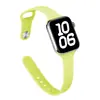 Pulseira de Silicone para Relógio Compatível com Apple iWatch Fivela Invertida S11 Cintura Fina Clássico S10 Modelo Fino 987 Cor Sólida