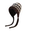 Gorro de Punto Grueso Cálido a Prueba de Viento Estilo Coreano para Mujer, Holgado, Elegante y Versátil, Gorro Retro de Felpa