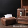 Caja de Pañuelos de Madera de Lujo Ligero Sala de Estar Esquina Redondeada Caja de Almacenamiento de Servilletas Caja de Pañuelos Removible Caja de Pañuelos Decorativa Logotipo