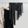 Bufanda de Algodón y Lino Estilo Literario de Moda Color Sólido Bufanda de Lino Chal para Habitación con Aire Acondicionado para Mujer Japonesa y Coreana Bufanda Protectora Solar