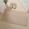 Juego de tres piezas de alfombrilla para inodoro de vellón coral, gruesa, antideslizante, de color sólido, acolchada, absorbente, para baño, venta al por mayor