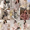 Atacado de Pijamas para Mulheres, Lançamento Primavera e Outono 2025, Roupa de Casa de Manga Longa, Conjuntos Outono e Inverno, Transmissão ao Vivo para Microempreendedores