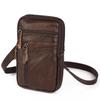 Exclusivo para Clientes Regulares: Bolsa de Cintura Masculina com Grande Capacidade, Bolsa Transversal com Cordão, Bolsa Multifuncional para Celular ao Ar Livre, Bolsa de Couro para Usar no Cinto