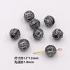 Acrílico Retro Plata Negro Cuentas para Bocetos diy Accesorios de Ropa Hechos a Mano Cuentas Sueltas Collar para Teléfono Móvil Material para Cuentas