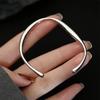 Exquisita pulsera anillo de Möbius diseño nicho pulsera geométrica de gota de agua joyería joven simple al por mayor