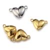 Cierre Magnético en Forma de Corazón de Acero Inoxidable Accesorios de Joyería de Acero Titanio DIY Pulsera para Pareja Collar Colgante en Forma de Corazón de Durazno Colgante de Joyería