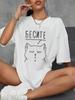 Estampas de Roupas Russas Camisetas Algodão Feminino Sh