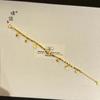 Tienda de oro Puzuo con el mismo estilo de pulsera de calabaza con bola de discoteca dorada arenosa, pulsera de oro roto Ping An Fulu, joyería versátil
