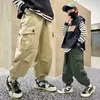 Z1186-niños Yang temprano primavera 2024 nuevos overoles casuales de tobillo atado de moda para niños medianos y grandes moda