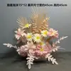 Nova decoração de casamento flor artificial de casamento teto flor artificial flor de plástico fileira de chão guia de flores arranjo de flores palco T