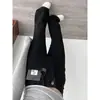 Jeans de Campana Color Café Melard para Mujer, Nuevo Invierno 2025 Cintura Alta Petite Corte Delgado Largo Hasta el Suelo Bootcut