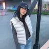 Chaleco Corto de Canalé 2026 Retro Cuello Alto Nuevo Cálido Para Personas Bajas Sin Mangas Versátil Chaleco Chaleco Chaqueta
