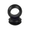 Bobina protectora de silicona, resistente a altas y bajas temperaturas, manguito de orificio para cable, anillo de alambre de goma suave, anillo protector de bobina de doble cara, anticorte