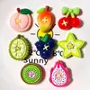 Botões Simulados Brilhantes de Manga, Cereja, Pitaya, Kiwi para Acessórios DIY de Resina para Presilhas de Cabelo e Decorações de Sapatos