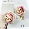 Flores de rosa mini simuladas cabezas DIY rosa de seda flor artificial material para pasador de pelo adorno pequeño para fotografía del hogar