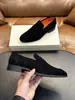 Mocasines de Piel de Vaca Gamuza de Primera Capa de Gama Alta STN Costura de Contraste Artesanía Suela Plana Cómoda Zapatos Casuales de Caballero Comercio Exterior