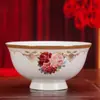 Juego de Tazones de Cerámica Jingdezhen con Logo, Tazón Centenario de Porcelana Ósea con Texto Grabado, Regalo de Cumpleaños, Tazón de Bendición, Tazón de Longevidad, En Caja
