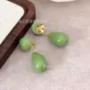 Pendientes Retro de Gota de Agua Estilo Hong Kong, Clip para Orejas No Perforadas, Pendientes de Nicho de Alta Gama para Mujer, Clips para Orejas de Bobina de Mosquito