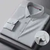 Camisa de Lino y Algodón Nueva Casual de Negocios Mezcla de Algodón y Lino Resistente al Desgaste Ropa para Hombre Versátil Boutique Estilo Old Money de Gama Alta Camisa