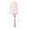 Novo Macaron Big Bend Pente Pele Massagem Pente Alto Cranial Top Pente Fofo Pente Penteado Penteado Curvo Nove Fileiras Pente Ósseo