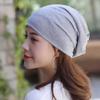 Chapéu Turban de Cor Sólida Fino de Verão para Mulheres, Touca de Dormir de Algodão Puro Tendência para Gestantes