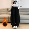 Pantalones Banana Grises para Mujer, Nuevo Estilo Otoño 2026, Tiro Alto, Adelgazantes, Corte Holgado, Pantalones Anchos Deportivos para Mujer Petite