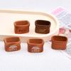 Caja pequeña en miniatura para manualidades, joyería pequeña, crema, pegamento, accesorios creativos, horquilla, agujero, zapatos, hebilla, resina decorativa.