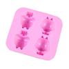Molde de Silicone para Bolo de Esquilo de 4 Peças Direto da Fábrica Molde para Sabão Artesanal Molde para Sabão a Frio Molde de Gesso para Aromaterapia DIY