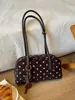 Bolso de mano casual y versátil de lunares para mujer, nueva colección otoño/invierno 2026, bolso de hombro de moda estilo coreano, de alta calidad y elegante