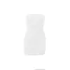 Estilo Europeo y Americano 2026 Nueva Moda Femenina Sexy Chica Caliente Deseo Puro Versátil Vestido Bodycon Strapless Floral Tridimensional