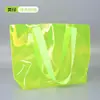 Bolso de PVC Bolso Transparente de Color Sólido Bolso de Hombro para Eventos de Exposición Bolsa de Regalo de Plástico Bolso de Mano