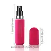 Frasco de Perfume Felpudo Aveludado de 5ml Mais Vendido com Fundo Reto, Totalmente Envasado, de Aparência Sofisticada, Spray Portátil de Alta Qualidade