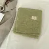 Recuerdos de Color Sólido ~ Cinturón Suave tipo cera huevo Bufanda de Cachemira Temperamento Coreano para Mujer Tejido Retro Cálido para el Cuello Moda para Hombre