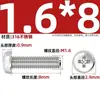 Tornillos de Acero Inoxidable 316 de Cabeza Redonda Phillips Tornillos de Cabeza Redonda Tornillos Mecánicos de Cabeza Semicircular 1.6M2M2.5M3M4M5M6M8