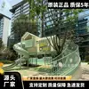 Deslizador Infantil Grande Personalizado para Esqui ao Ar Livre em Aço Inoxidável para Parque Comunitário, Jardim de Infância, Área Cênica, Equipamento de Playground