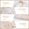 Pijama de una pieza para mujer de seda helada para primavera y otoño con almohadillas para el pecho Venta directa de fábrica Estilo nacional Elegante Conjunto de ropa para casa estilo cárdigan