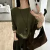 Estilo casual, de un solo hombro, con mangas murciélago, top de punto para mujer, adecuado para primavera y otoño, un suéter sofisticado y ligero