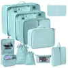 Conjunto de Sacos de Armazenamento para Viagem Transfronteiriça Roupas Roupa Íntima Calças Saco de Embalagem Separado Saco de Armazenamento Roupas Sapatos Bagagem Bolsa de Viagem