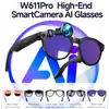 Gafas Inteligentes Transfronterizas W611Pro con Cámara de 800W, Función de Llamada, Wifi, Control Táctil Deslizante, Reducción de Ruido con Micrófono Dual y Traducción IA