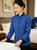 Uniforme de hotel, estilo verão, para mulheres, adequado para funcionários de hotel, equipe de limpeza e camareiras.; Uniforme de limpeza de manga comprida, conjunto outono/inverno