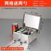Caja de Condimentos de Acero Inoxidable 304 con Tapa abatible, Caja de Almacenamiento Comercial Engrosada, Caja para Ingredientes de Cocina con Tapa, Caja para Almacenamiento de Muestras con Compartimentos