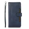 Suitable for Apple 16E Wrist Card Holder Wallet Style iPhone 15 Pro Max/14 Flip Phone Leather Case