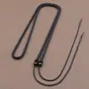 Cordón de Cuerda para Colgante de Cruce Especial con Cuentas Dzi Ajustable Cadena para Clavícula Collar de Cuerda Cuerda con Cuerda Gruesa para Hombres Elegante