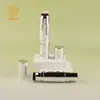 Novo Modelo Duas em Uma Cabeça Redonda Cerdas Finas Macias Pincel Dupla Face Bastão de Blush Tubo Vazio Prata Galvanizado Embalagem para Bastão de Corretivo Contorno Material de Fábrica