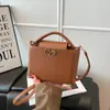 Bolso de caja informal de moda, nuevo, para el día a día, para mujer, versátil, color liso, bandolera simple y elegante