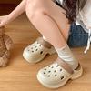 Zapatos de cueva ligeros, transpirables, bonitos y con suela gruesa para mujer, novedad de verano 2025, zapatos con plataforma.