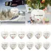Bestseller transfronterizo Decoración de Amistad en Forma de Corazón Adorno de amistad acrílico 2D